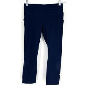 Lululemon Pace Rival Crop Leggings True Navy 22" Size 6